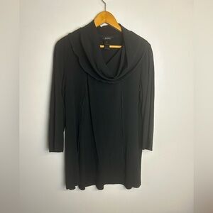 Ali Miles Size M Blouse Top Lagenlook Minimalist Luxury Simplicity Cowl neck